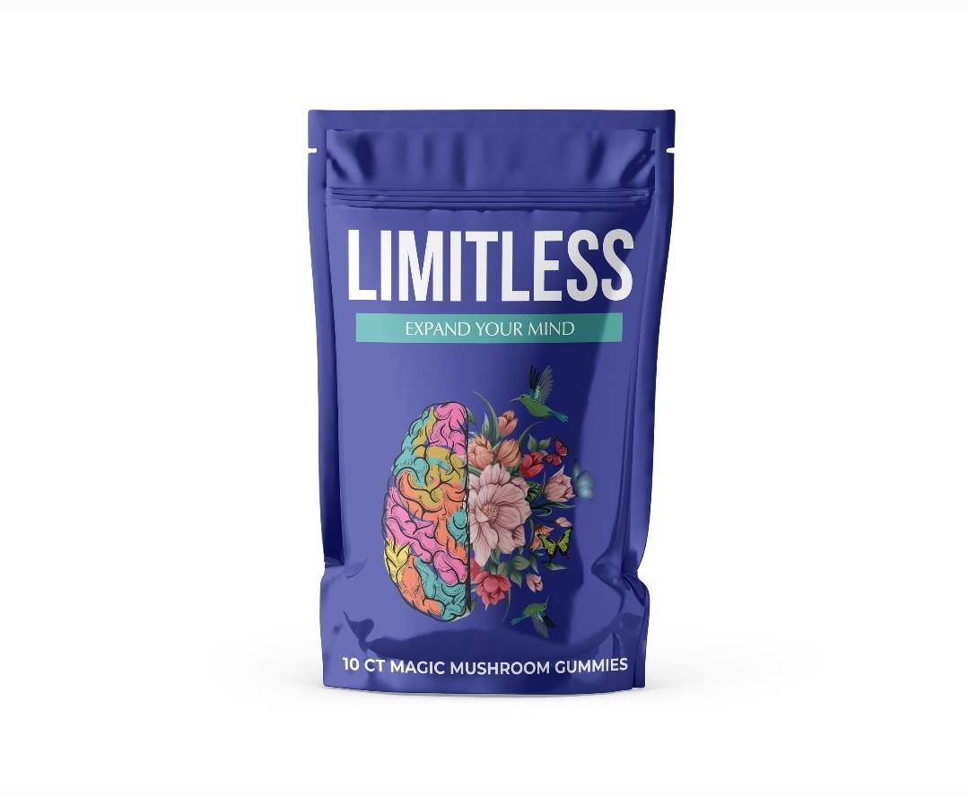 Blue Raspberry Limitless Magic Mushroom Gummies